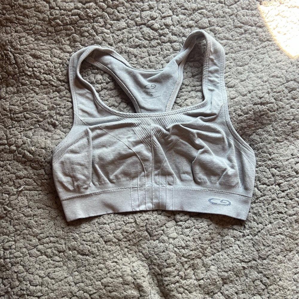 Gray champion sports bra